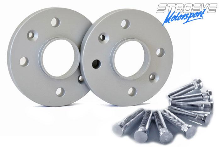 20mm Spoorverbreders, Ford, Focus I (DAW), 10/1998-09/2004, Steek 4x108, Naafgat 63,4 mm, Prijs per set van 2 verbreders incl. 8 langere draadeinden